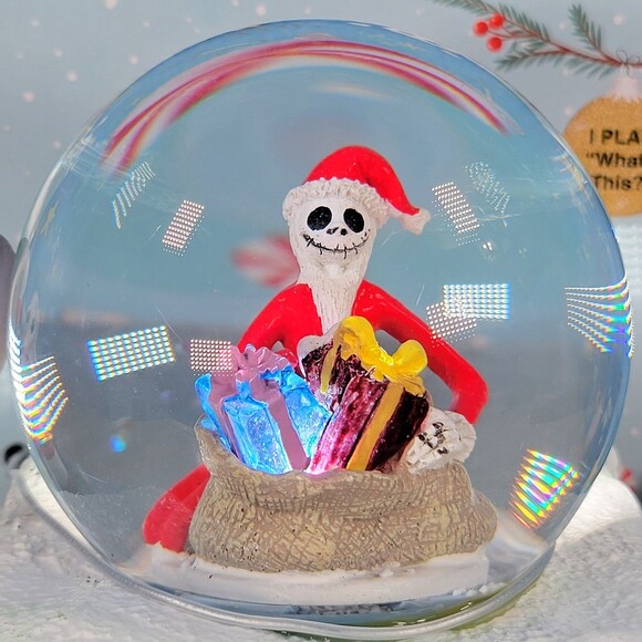 Disney's The Nightmare Before Christmas Jack & Zero Musical SnoMotion WaterGlobe - Picture 11 of 12